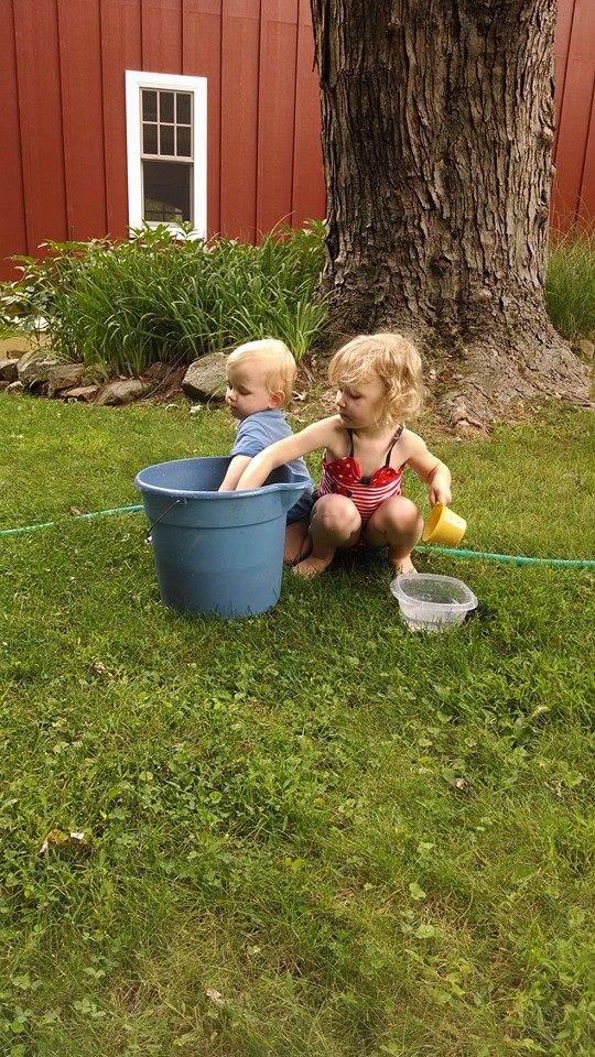 Draw a bucket of water, For my neighbour's daughter, One a pumpa. two pump, Way down in the well.